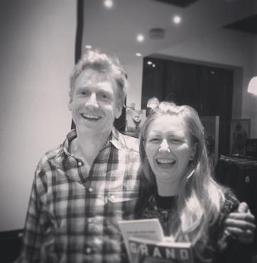 Getting my book signed with Al Humpherys - the man behind the microadventure