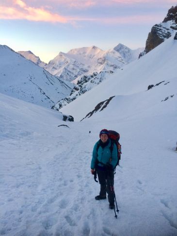 High Camp at sunrise